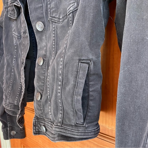 Aeropostale Black Denim Jacket - Picture 3 of 8